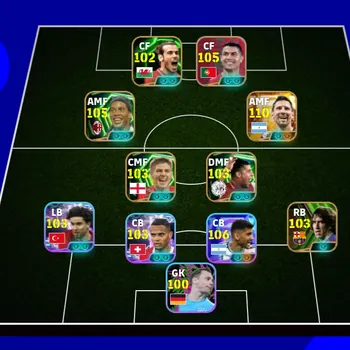 eFootball Accounts Legends & Iconic Players EFOOTBALL COLECTIVE 3222+ | BIGTIME MESSI NEW,C ROMERO,RONALDO PACK,G BALE,S