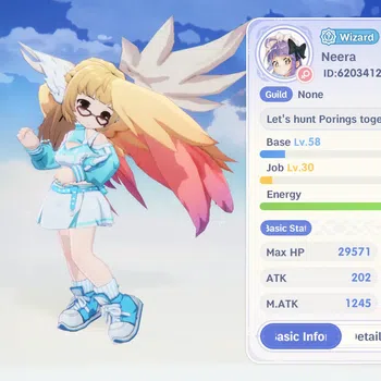 Ragnarok: The New World Accounts Sv Valhalla|Unverife Email|Lv.58 Wizard,Ready Raid|3 Pet SSR|2 Set Outfit|Low
