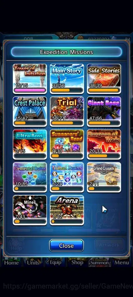 Grand Summoners Accounts End-Game Global|Rank 83|22 Ascend+9 TW|[Roy,Fen,Isliid,Frieren,Benimaru,Etc]+TW,Roy,S Miyu,2x 8