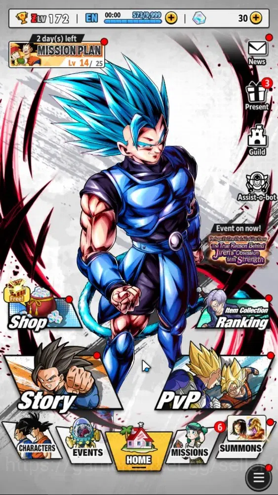 Dragon Ball Legends Accounts High-End 124M TP|LV172|6UL+43LL|SS Goku,SS GOKU Vegeta,SSGS Gogeta,Majin Vegeta,SSGS Vegito,HC 1