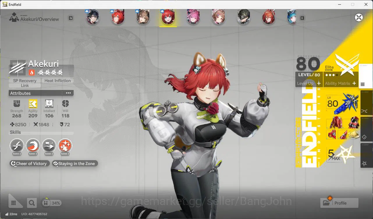 Arknights: Endfield Accounts ASIA | lv 53 LAEVATAIN, GILBERTA, YVONN, Ardelia,  image 13