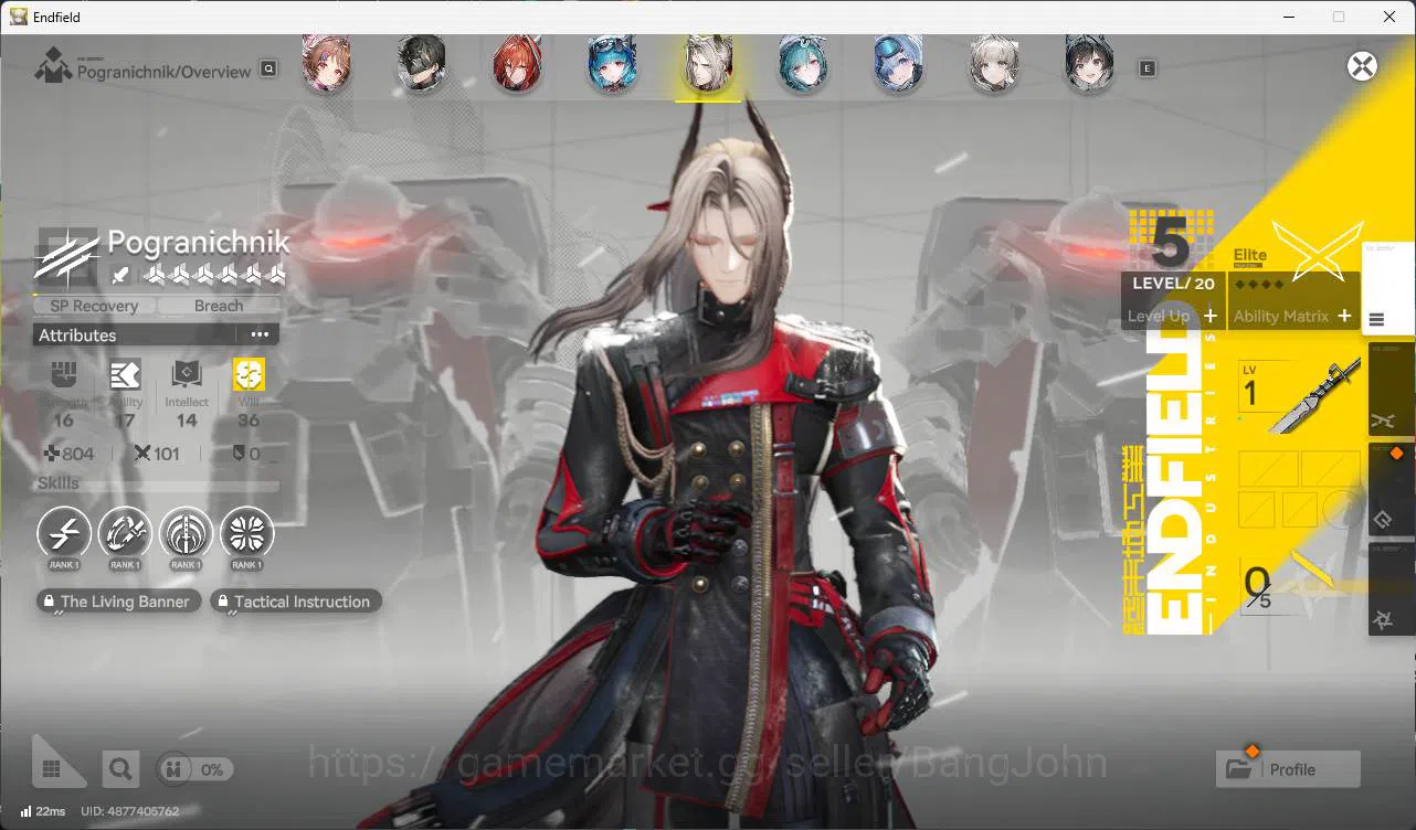Arknights: Endfield Accounts ASIA | lv 53 LAEVATAIN, GILBERTA, YVONN, Ardelia,  image 18