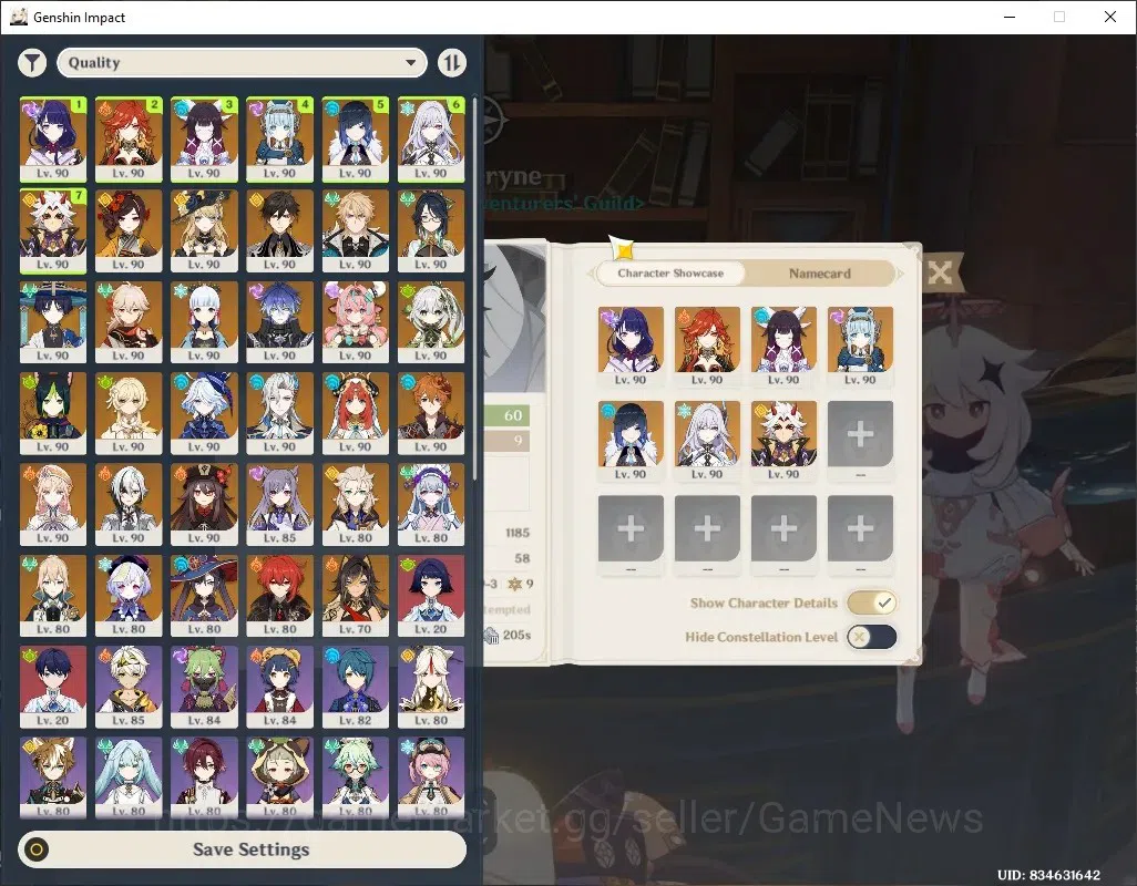 Genshin Impact Accounts Others Asia|AR 60|12 Prem Team|26 Limited + 20 (*5 Weapon)|[Neuvill C1,Nahida,Ineffa,Hu Tao C1,Itto 1