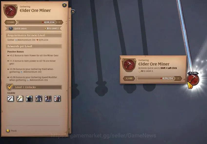Albion Online Accounts ASIA | 4,33M Total Fame - 21M Silver | T8 Ore Mine image 5