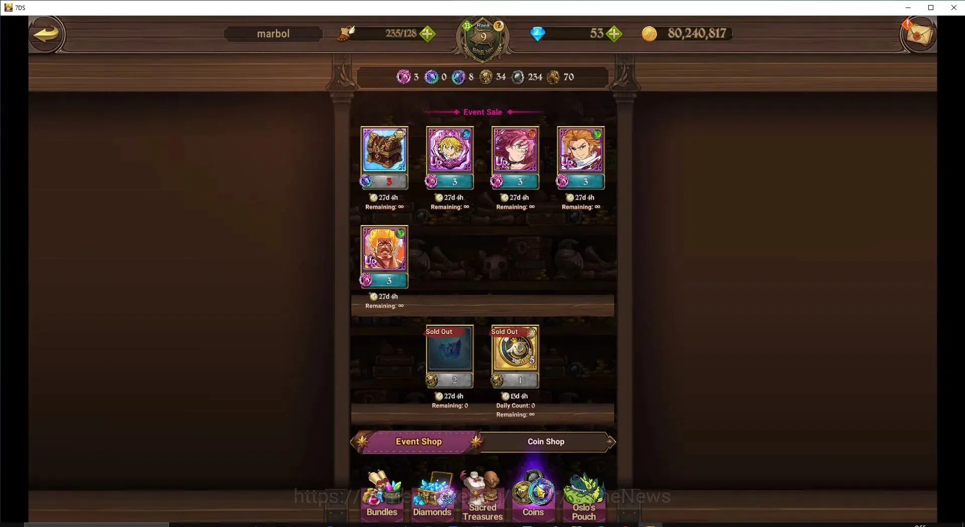 The Seven Deadly Sins: Grand Cross Accounts ASIA|661K CC|1 UR Selector|1 seventh Spring Box|1  image 9