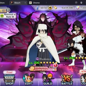 Bleach: Brave Souls Accounts Starter Global |44K BP+7K Orb|Fresh Story|Byakuya TYBW24,Yhwach,Zangetsu