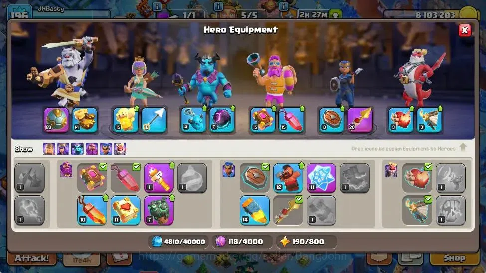 Clash of Clans Accounts Global | TH 16-BH 9 | LVL 196|HH 9|AQ 88,MP 42 ,GW image 9