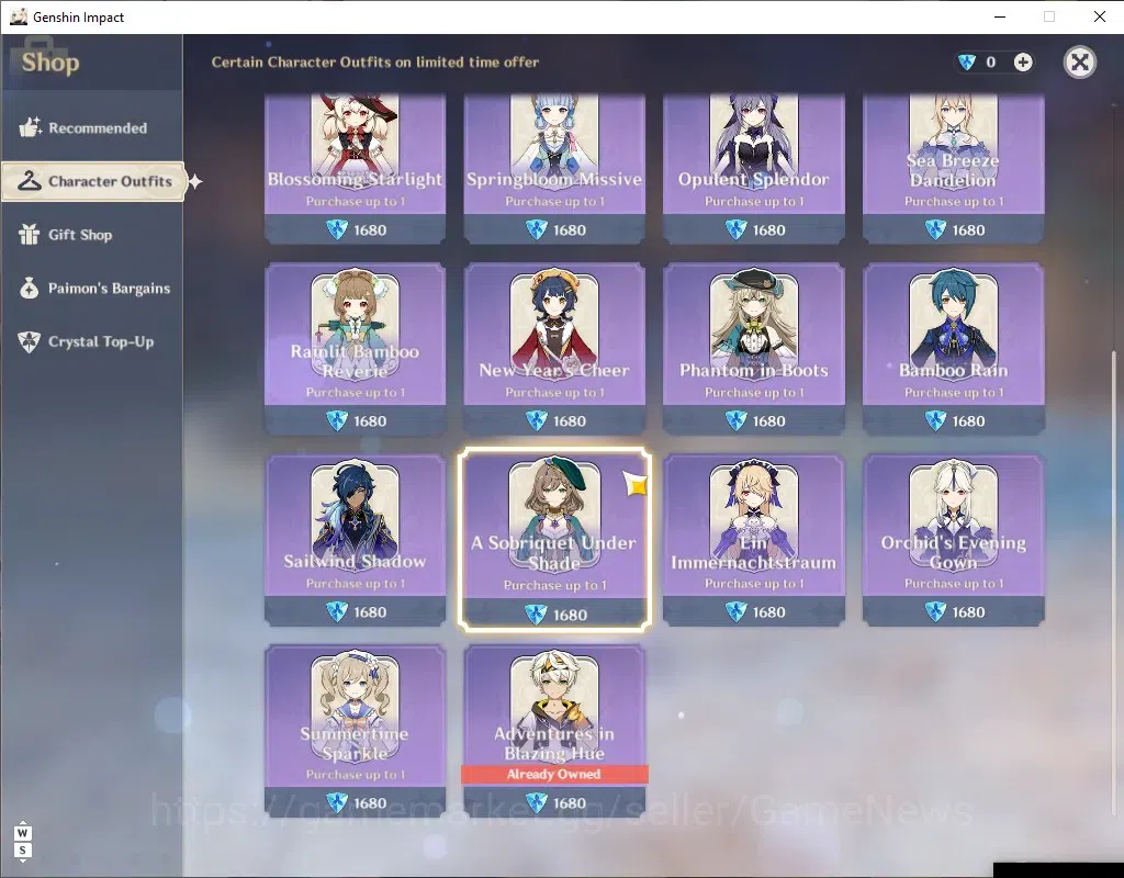 Genshin Impact Accounts Others ASIA|AR 58|10 Limited + 5 (*5 Weapon)|Yoimiya+Sign,Ayaka 14