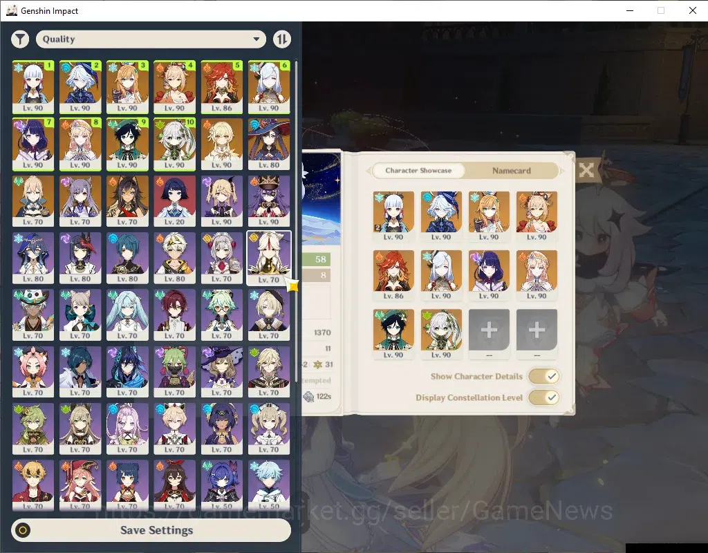 Genshin Impact Accounts Others ASIA|AR 58|10 Limited + 5 (*5 Weapon)|Yoimiya+Sign,Ayaka 2