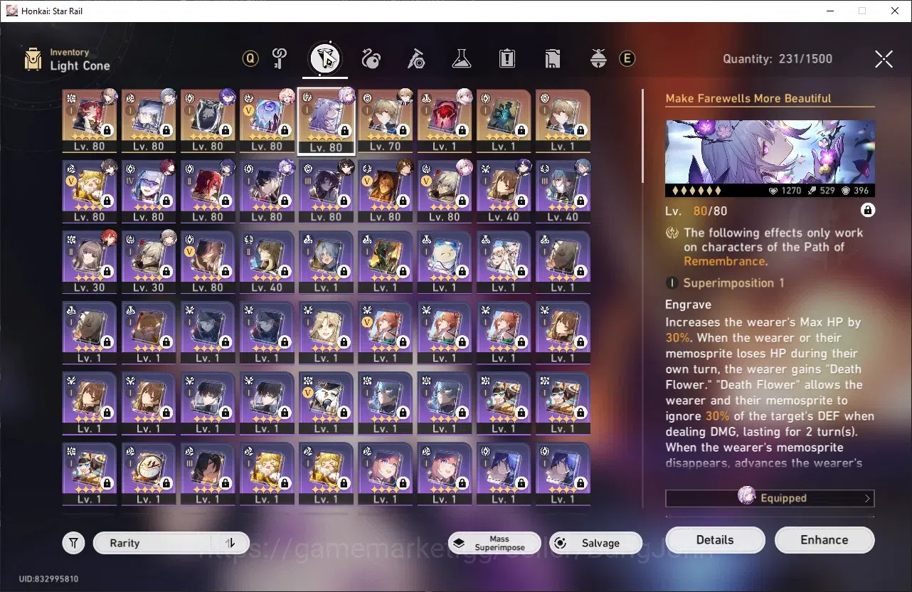 Honkai Star Rail Accounts ASIA | TL 70 | 12 LIMIT | THE HERTA | DAN HENG | C image 10