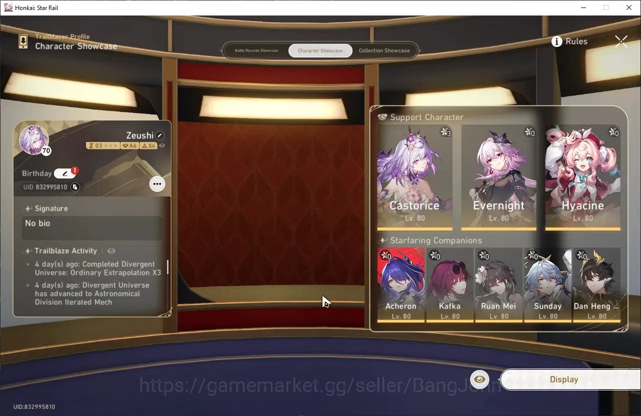 Honkai Star Rail Accounts ASIA | TL 70 | 12 LIMIT | THE HERTA | DAN HENG | C image 17