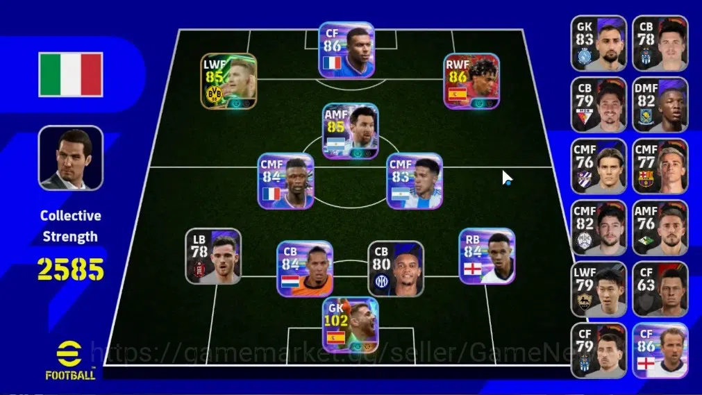 eFootball Accounts Legends & Iconic Players Android|Show Time Unai Simon|Epic Marco Reus|Show Time Lamine Yamal,Lionel 1
