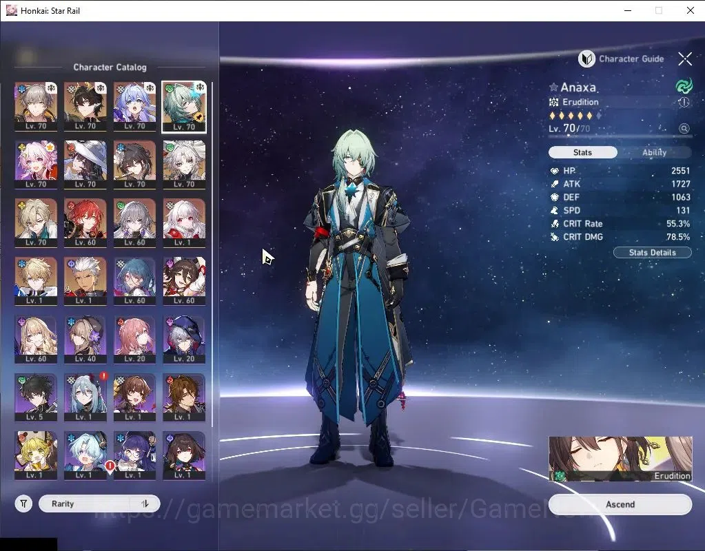 Honkai Star Rail Accounts Asia|TL 60|8 Limited|Anaxa,Ruan Mei,The Dahlia,Dan image 5