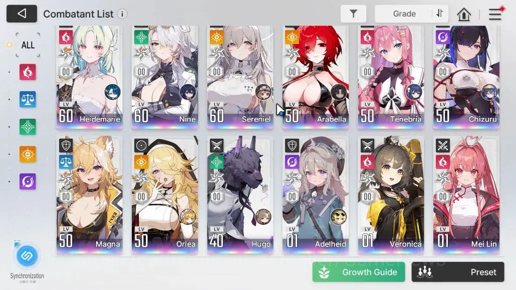Chaos Zero Nightmare Accounts GLOBAL Lv 53|12 1