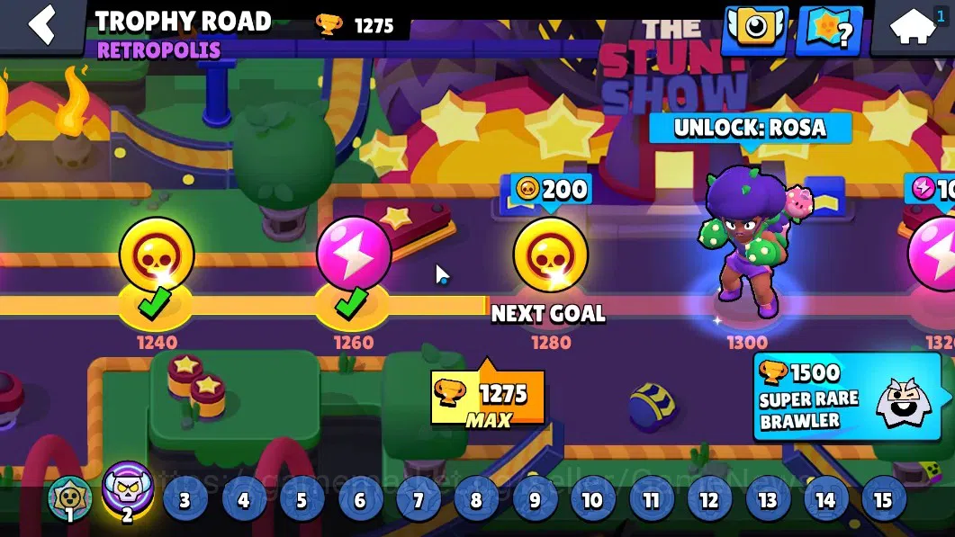 Brawl Stars Accounts 1275 Trophy|18 Brawlers 3 Max (Edgar,Jae-Yong,Star image 5