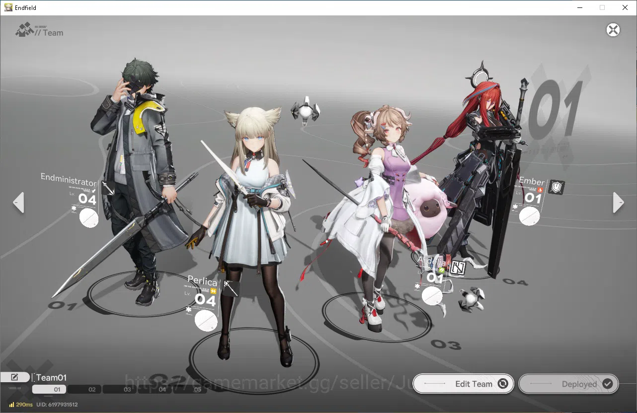 Arknights: Endfield Accounts NA/EU|Fresh Starter, Day 3|Meta SSR Ember, Ardelia + 6 SR Character|4 SR Weapon + 1540 6