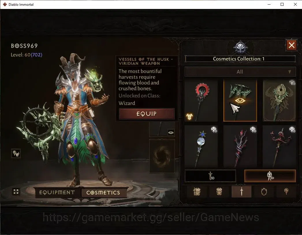 Diablo Immortal Accounts SEA-Verathiel|CS ON|Lv60(702)|Wizard|CR 40K|Reso 4 image 10