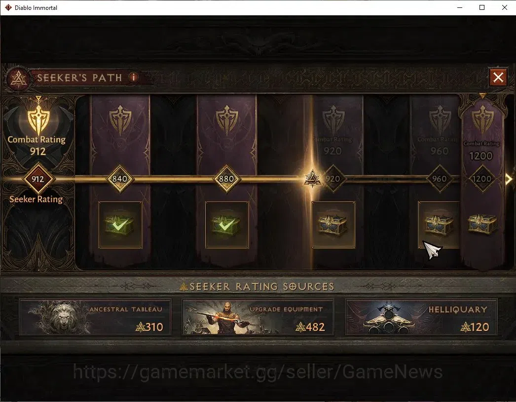 Diablo Immortal Accounts SEA-Verathiel|CS ON|Lv60(702)|Wizard|CR 40K|Reso 4 image 13