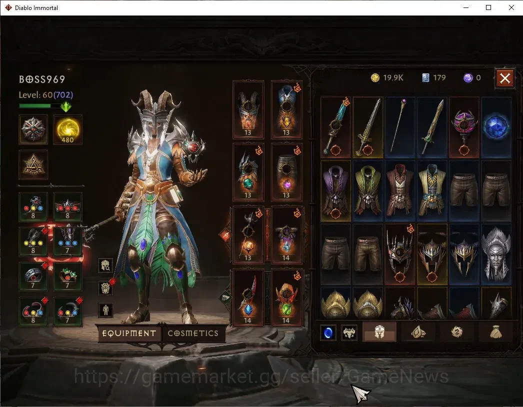 Diablo Immortal Accounts SEA-Verathiel|CS ON|Lv60(702)|Wizard|CR 40K|Reso 4 image 6
