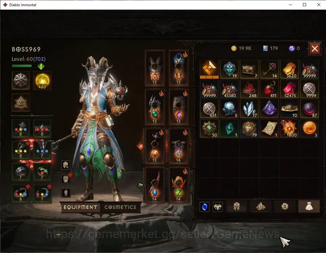Diablo Immortal Accounts SEA-Verathiel|CS ON|Lv60(702)|Wizard|CR 40K|Reso 4 image 8