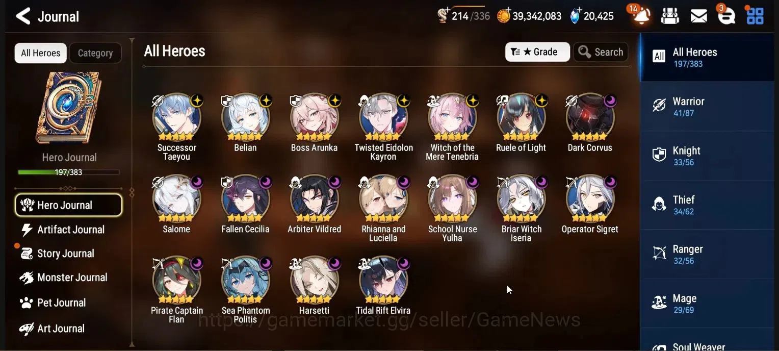 Epic Seven Accounts High-End Global UnVerif|18 ML(B Arunka,TR Elvira,SN Yulha,RnL,Salome,A Vildred,BW Iseria,Ruele oF Etc 1