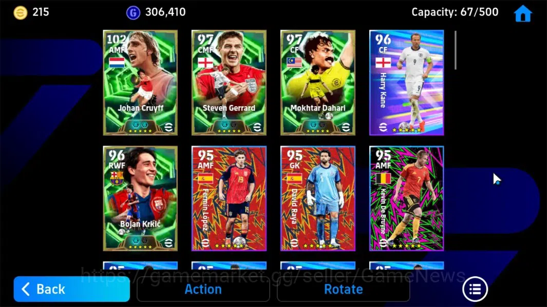 eFootball Accounts Android|Epic Johan Cruyff,Steven Gerrard,Mokhtar D image 4