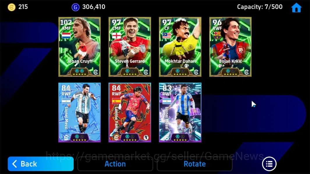 eFootball Accounts Android|Epic Johan Cruyff,Steven Gerrard,Mokhtar D image 7