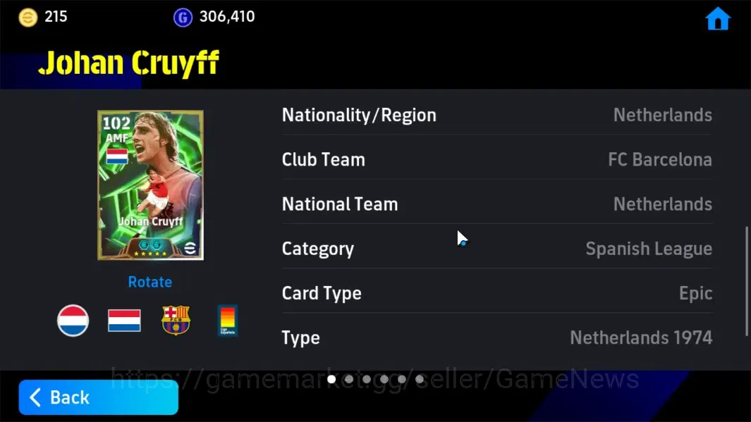 eFootball Accounts Android|Epic Johan Cruyff,Steven Gerrard,Mokhtar D image 8