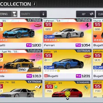 Racing Master Accounts SEA |Lvl 12|3 Prime Legend (Divo '21, Veyron SS, RX-7 Type RS Pro)+ 39 Etc Car |126K Gold|Log
