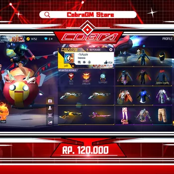 Free Fire Accounts Akun Free Fire Polosan Vault 75 | Void | Buriram | Yuji | Bunny | Kakashi | Airbrush Entranced | Sg Lumut