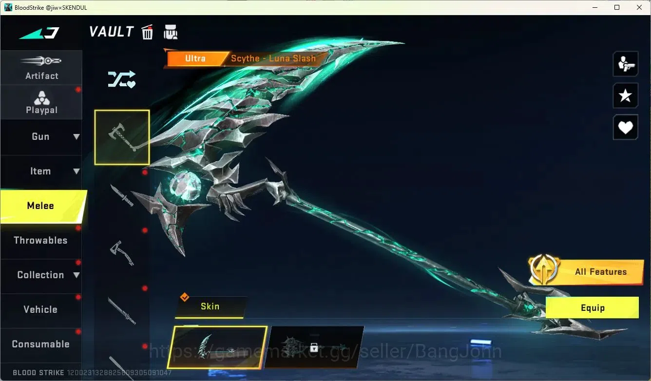 Blood Strike Accounts ASIA | 5 Collab Skins | 5 Limited Skins | 10 Legen image 20