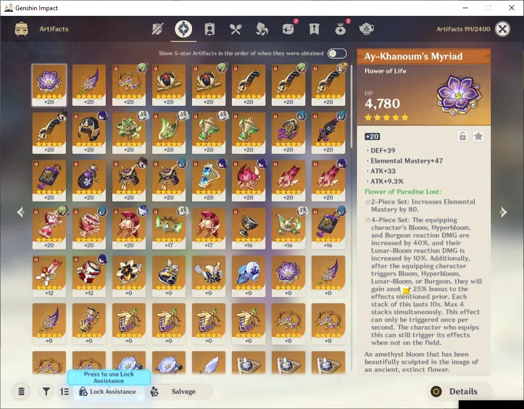 Genshin Impact Accounts ASIA|AR 50 Can Ascend|4 Limited + 4 (*5Weap)|CynoC image 8