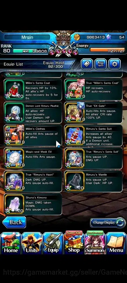 Grand Summoners Accounts Global|Rank 80|10 Ascend+2 TW|(Roy,Kamijo,2x S Chl image 12