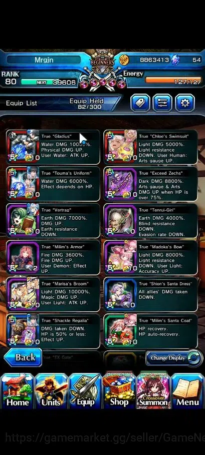 Grand Summoners Accounts Global|Rank 80|10 Ascend+2 TW|(Roy,Kamijo,2x S Chl image 5