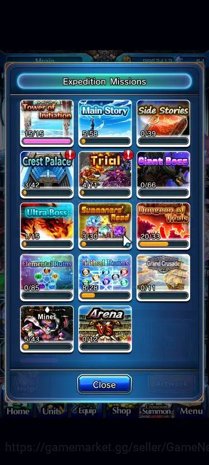 Grand Summoners Accounts Global|Rank 80|10 Ascend+2 TW|(Roy,Kamijo,2x S Chl image 7