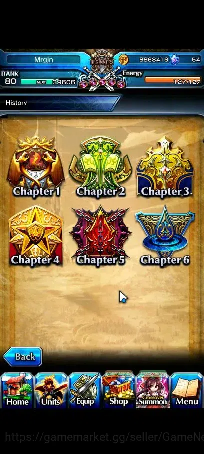 Grand Summoners Accounts Global|Rank 80|10 Ascend+2 TW|(Roy,Kamijo,2x S Chl image 9