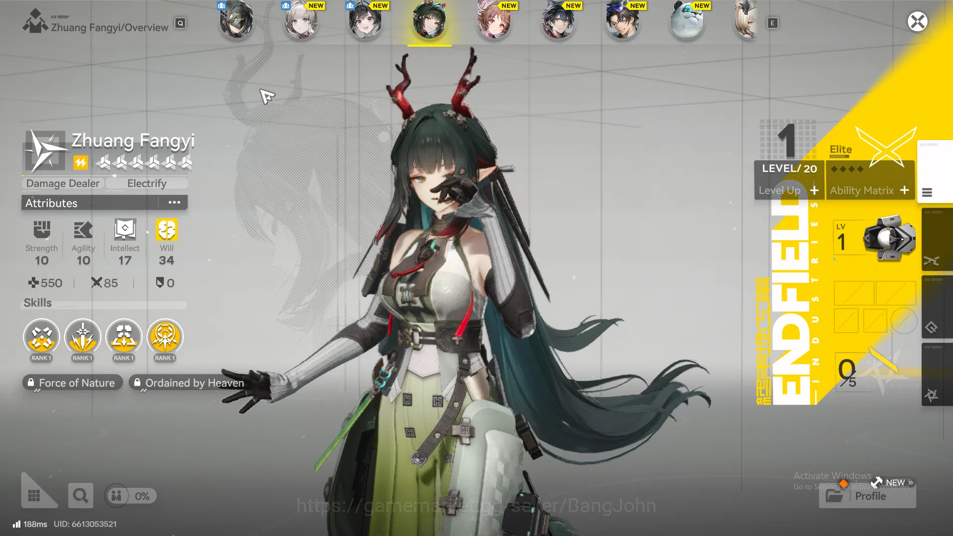 Arknights: Endfield Accounts NA EU | ASIA Starter | NA EU Limit Zhuang Fangyi | image 12
