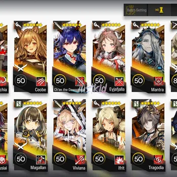 Arknights Accounts Starter ARKNIGHTS GLOBAL STARTER 14*6 , 2 LIMITED SAKIKO,YU , TRAGODIA,LEMUEN,CHEN