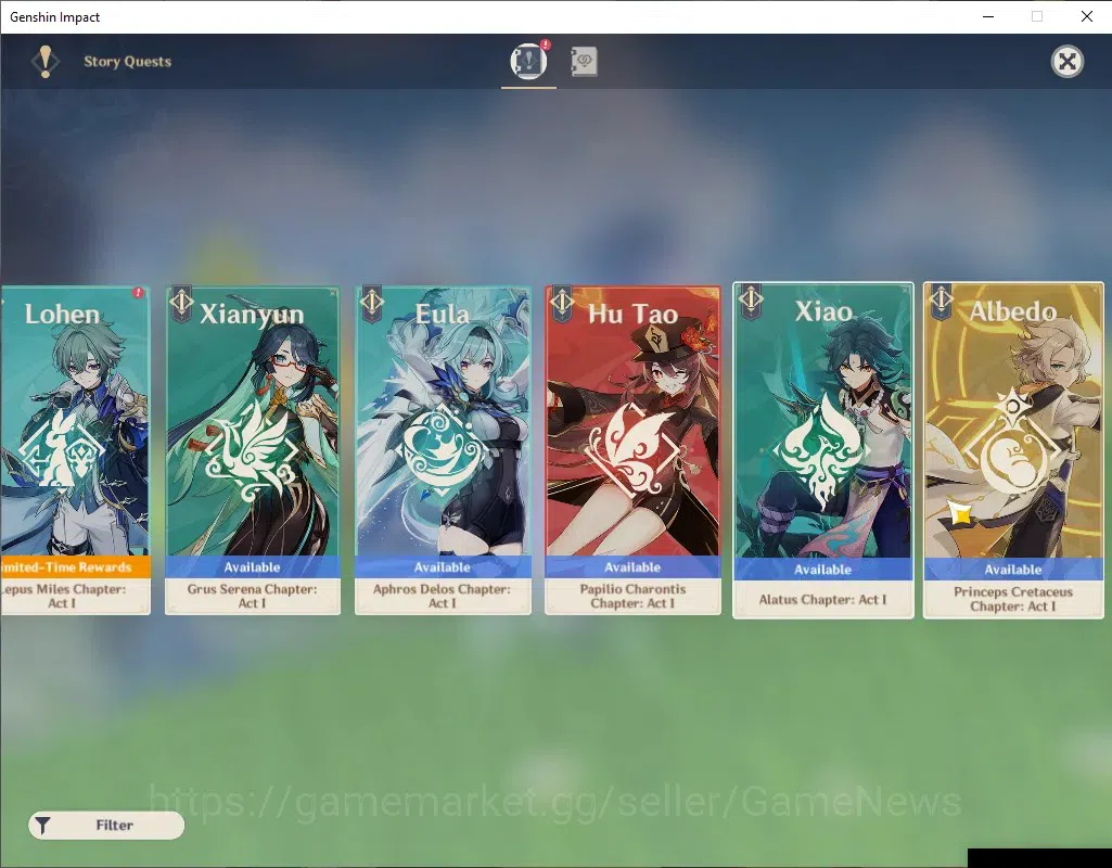Genshin Impact Accounts ASIA|AR 43|BD Unset|1 Limited + 2(*5 Standard)|Ski image 9