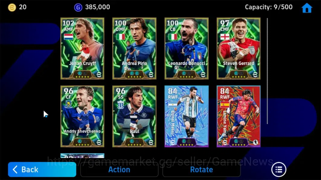 eFootball Accounts Android|Johan Cruyff,AndreaPirlo,Leonardo Bonnuci, image 4