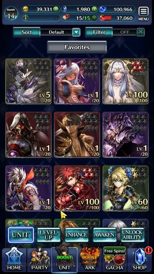 Last Cloudia Accounts GLOBAL|Rank 14|Top Tier Unit [Demon Lord Judecca-S image 1