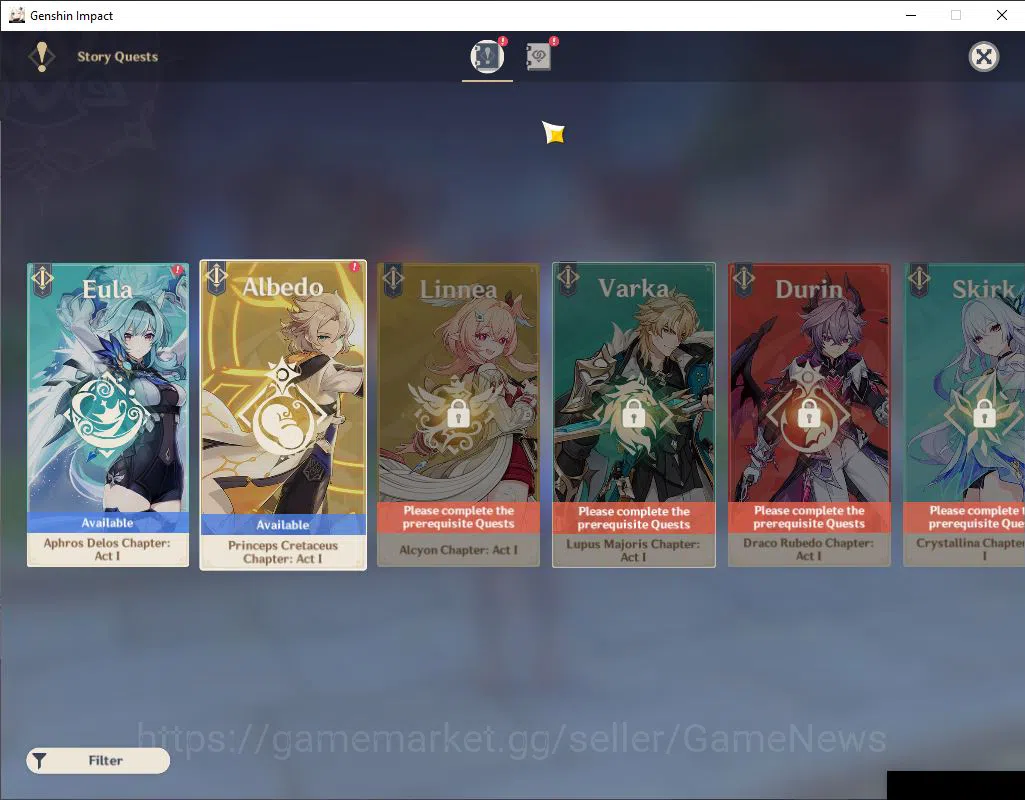 Genshin Impact Accounts ASIA |AR 45|PremTeam[Skirk,Escoffier,Citlali,Yelan image 12