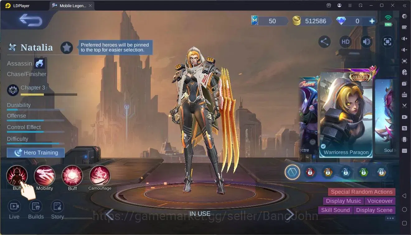 Mobile Legends: Bang Bang Accounts Global|Hero 132|Skin 271|Renowned|KOF Karina|TFM R image 18