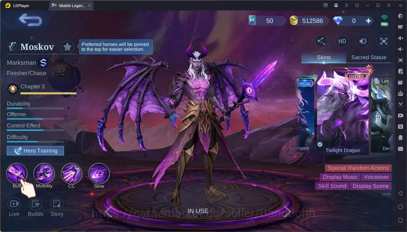 Mobile Legends: Bang Bang Accounts Global|Hero 132|Skin 271|Renowned|KOF Karina|TFM R image 19