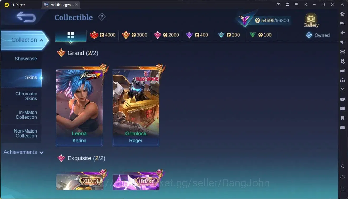 Mobile Legends: Bang Bang Accounts Global|Hero 132|Skin 271|Renowned|KOF Karina|TFM R image 7