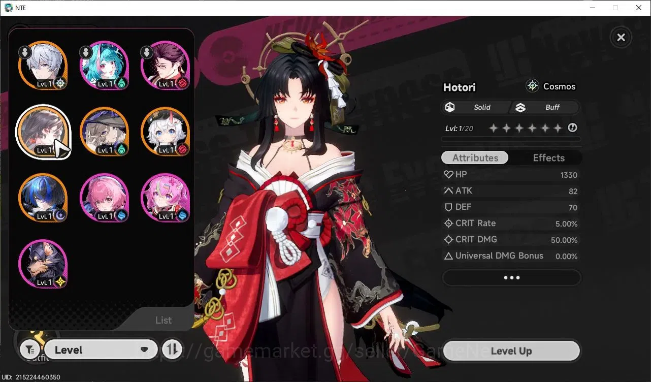 Neverness to Everness Accounts Global EU |HL 3| 4 SSR Hotori, Jiuyuan, Sakiri, Da image 1