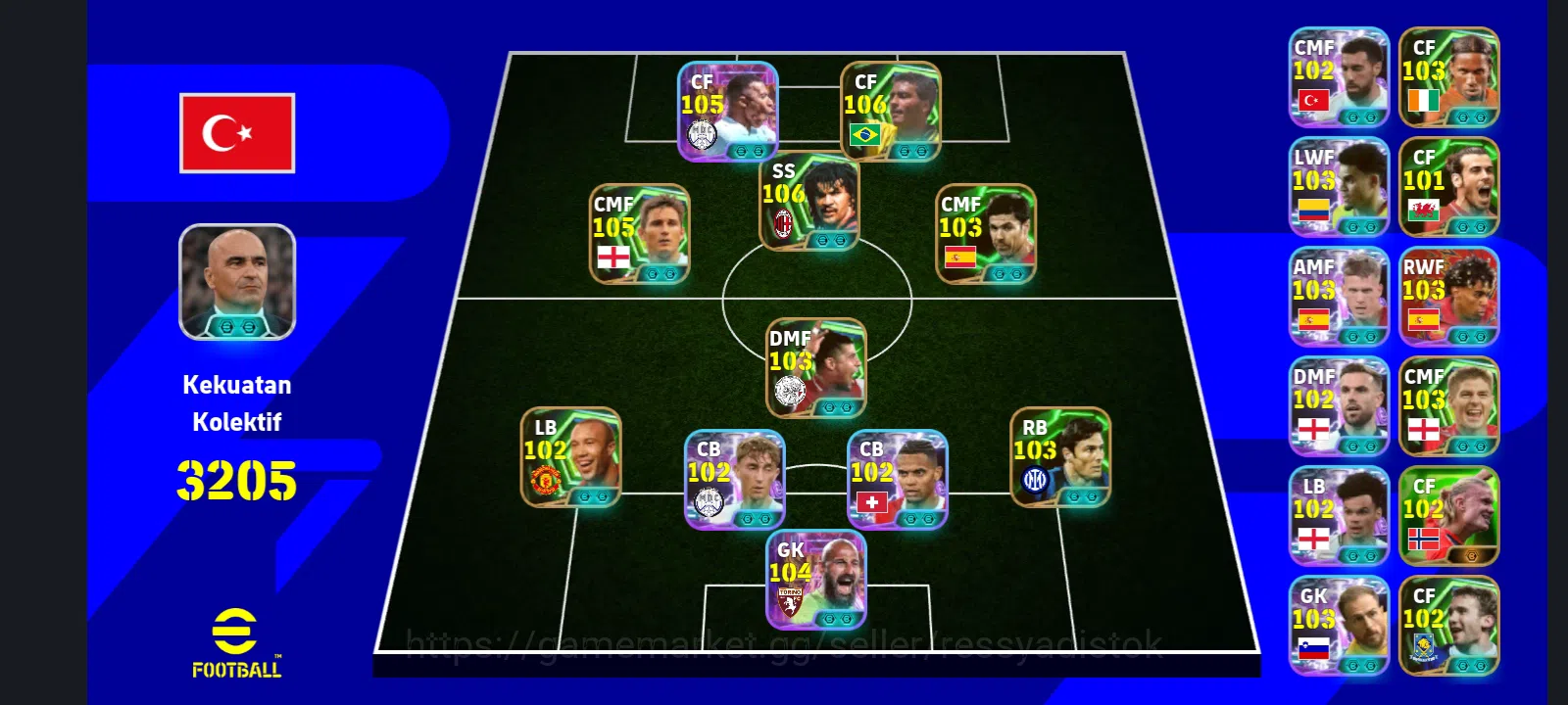 eFootball Accounts Meta Player EFOOTBALL 2026 | RUUD GULLIT, MBAPPE, ROMARIO, XABI ALONSO, LAMPARD, V MILINKOVIC SAVIC, 4 1