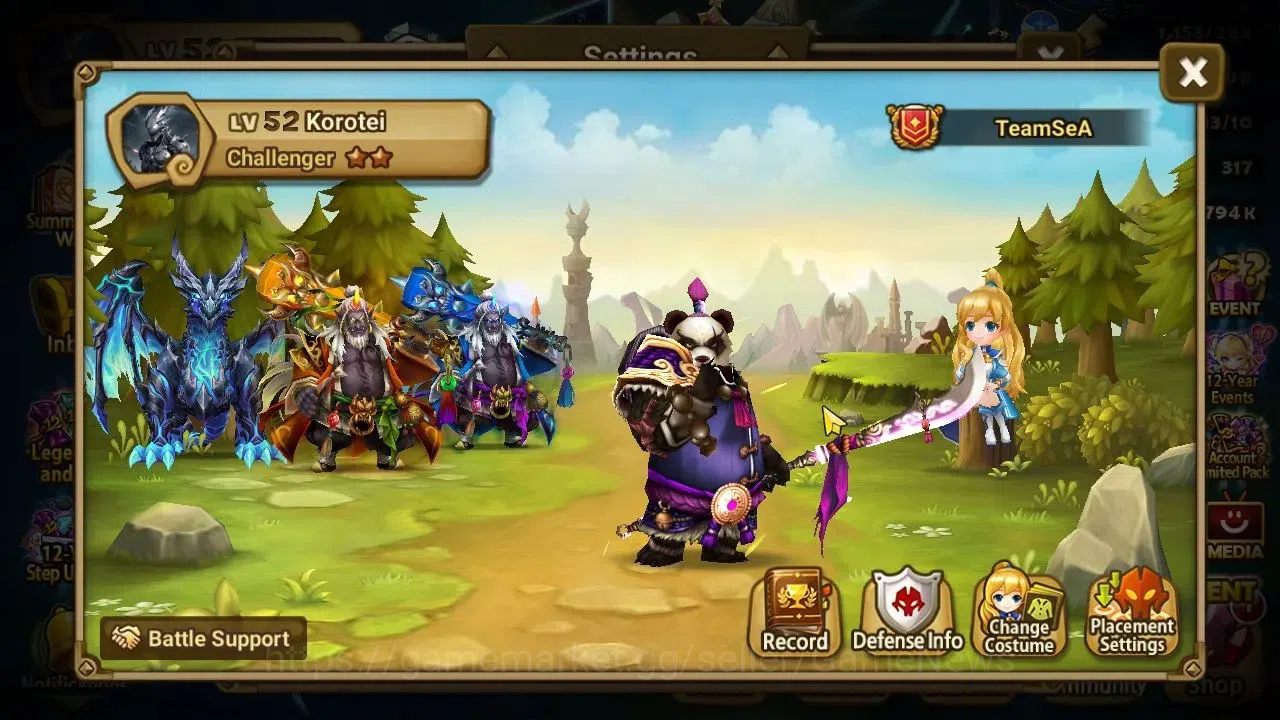 Summoners War: Sky Arena Accounts ASIA Lv 52|2 LD[Miying,Eirgar]+13 Total NB5[570RM, image 2