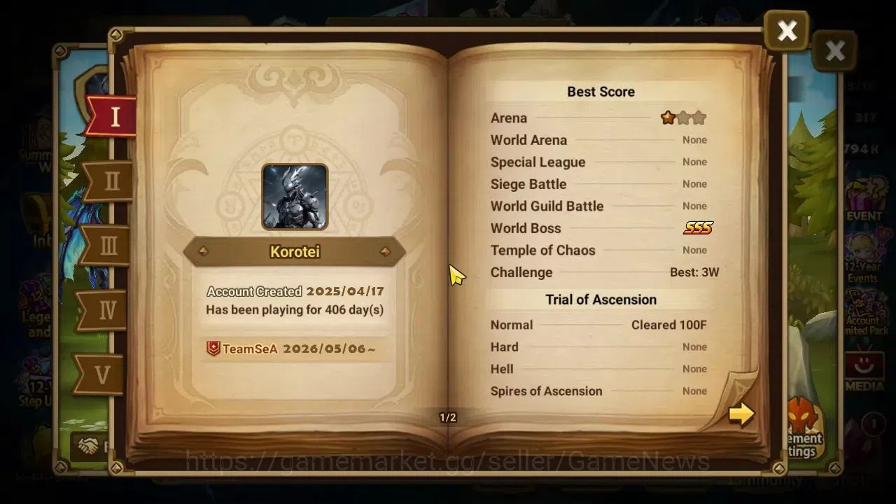 Summoners War: Sky Arena Accounts ASIA Lv 52|2 LD[Miying,Eirgar]+13 Total NB5[570RM, image 5