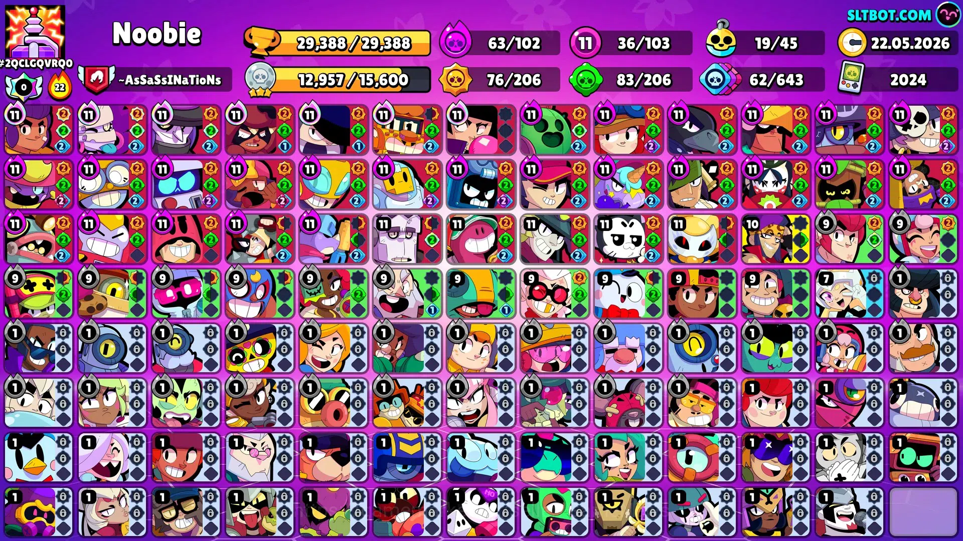 Brawl Stars Accounts 29K Trophy|103 Brawlers 36 Max Lvl|2 Full Buffies| image 1